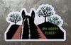 Horse Hollow Press - Horse Magnet 3":  My Happy Place (Black) - Exceptional Equestrian 