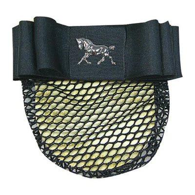 Intrepid International - Black Ribbon Show Bow with Dressage Horse 1-1/2"