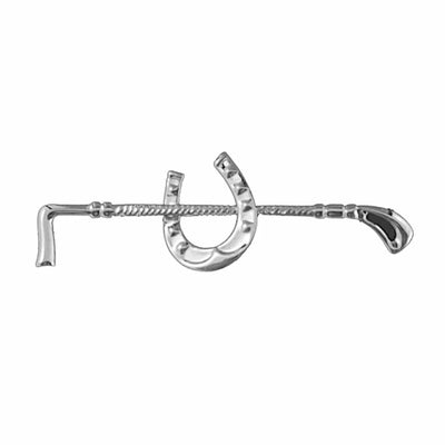 Intrepid International Exselle Horseshoe & Crop Stock Pin