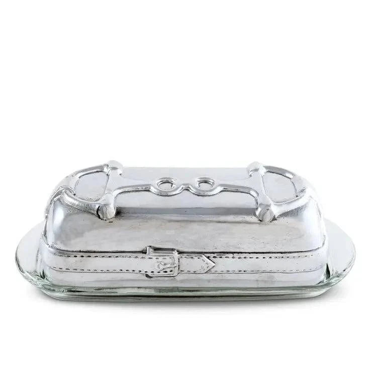 Arthur Court - Equestrian Butter Dish - Exceptional Equestrian 