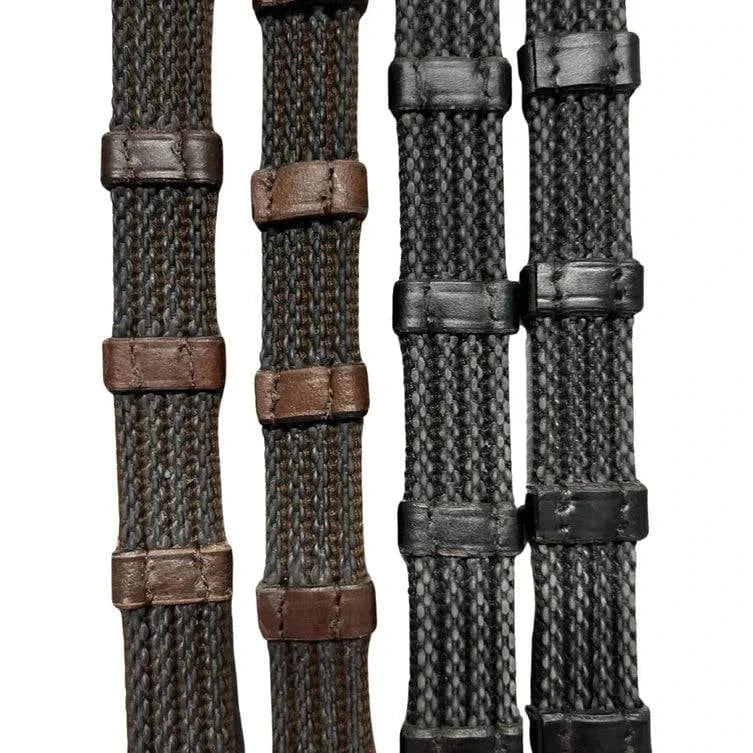 Correct Connect - Sure Grip Rubber Rein with 1" Hand Stop - Exceptional Equestrian 