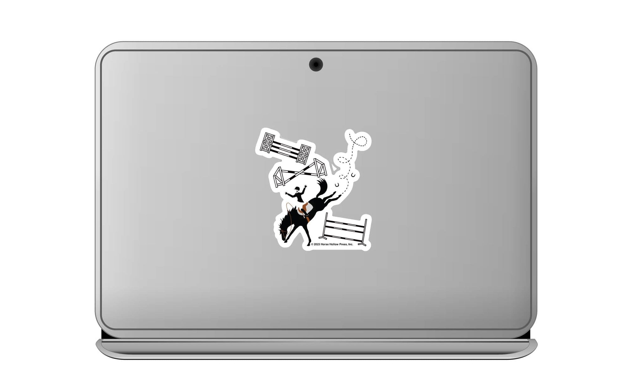 Horse Hollow Press - 3" Tumbler Horse Sticker / Off Course Bucking / WATERPROOF