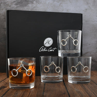 Arthur Court - Equestrian Bit Bar Glasses Set of 4