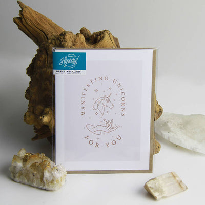 Hunt Seat Paper Co. - Manifesting Unicorns - Howdy! Zen Equestrian Greeting Card