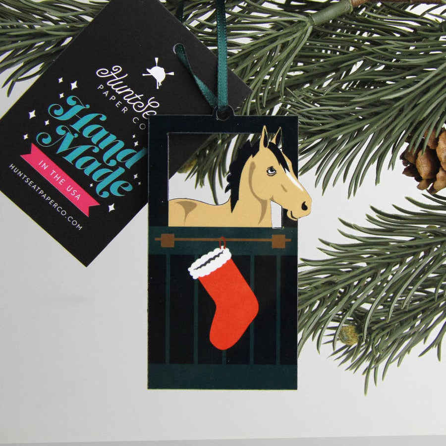 Hunt Seat Paper Co. - Buckskin Horse Barn Door Ornament