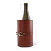 Vagabond House - Premium Genuine Leather Bit Wine Bottle Chiller  - Stainless Lined