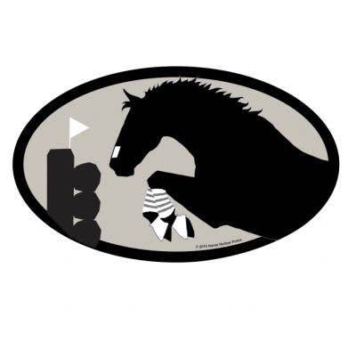 Horse Hollow Press - Oval Equestrian Horse Sticker: Eventer - Exceptional Equestrian