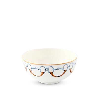 Vagabond House - Wellington Bit Pattern Bone China Round Cereal / Dip Bowl