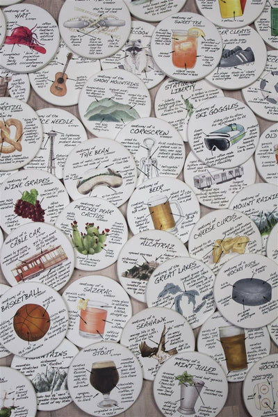 Dishique - Equestrian Tack Anatomy Coasters