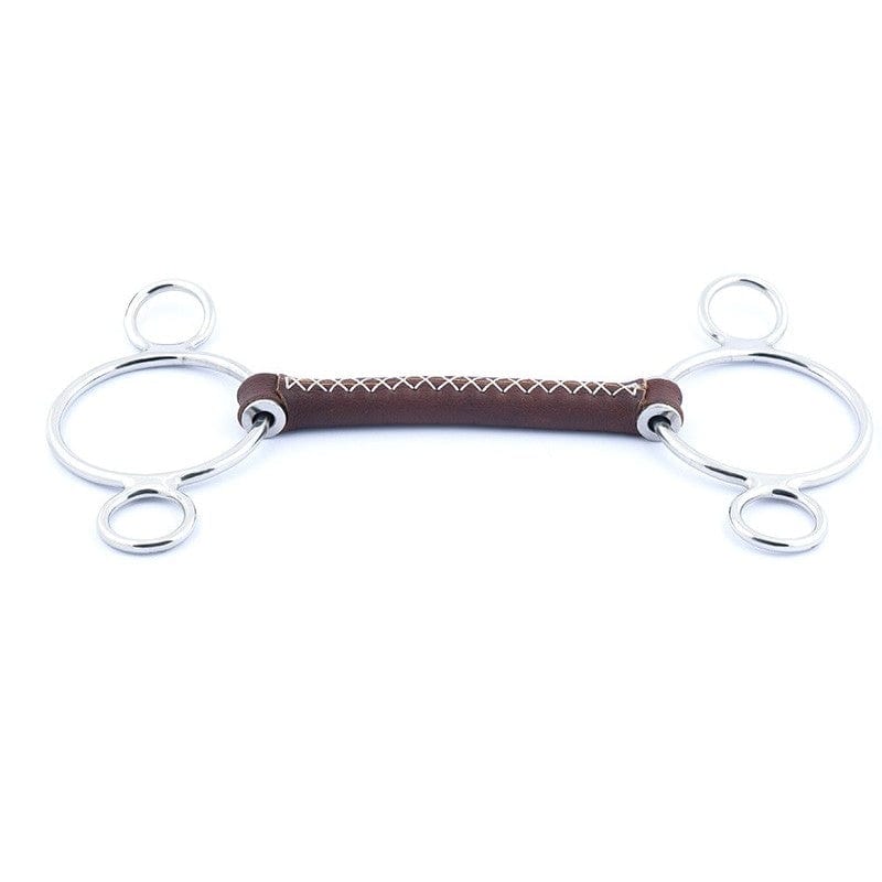 Jump'In 3 ring Round Leather bit