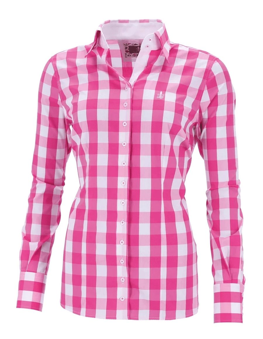 Fior da Liso - Raphaela Luna Belle Pink Blouse - SS24 - Exceptional Equestrian 