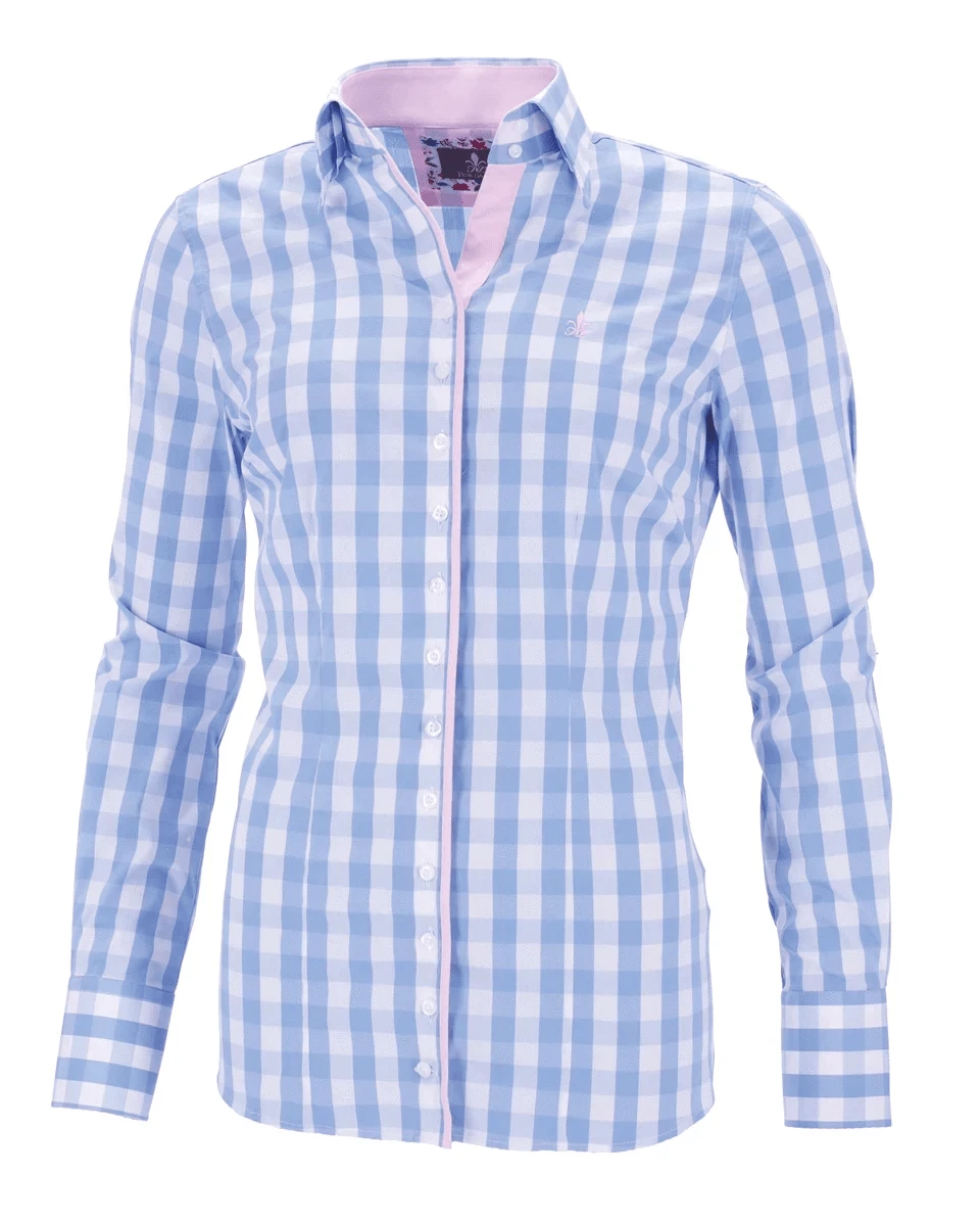 Fior da Liso - Raquel Luna Belle Blue Blouse - SS24 - Exceptional Equestrian