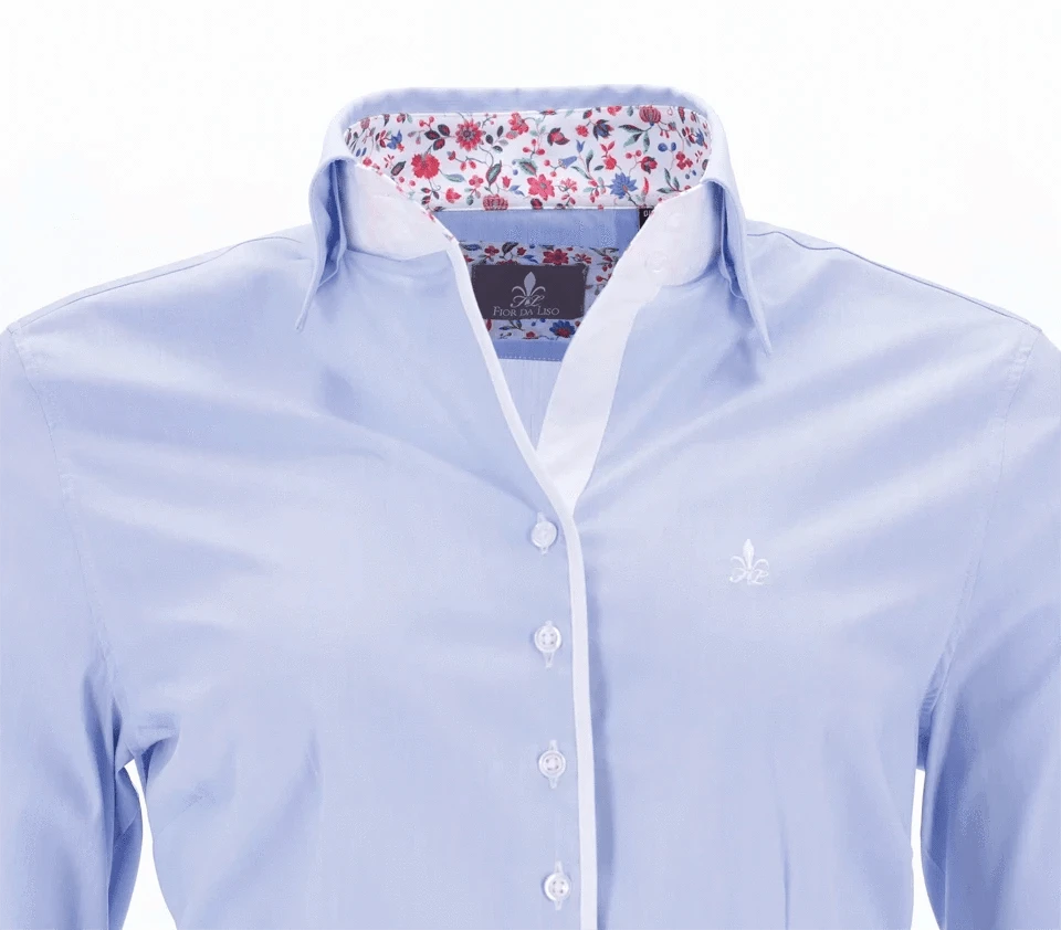 Fior da Liso - Leonie Luna Belle Blue Blouse - SS24 - Exceptional Equestrian