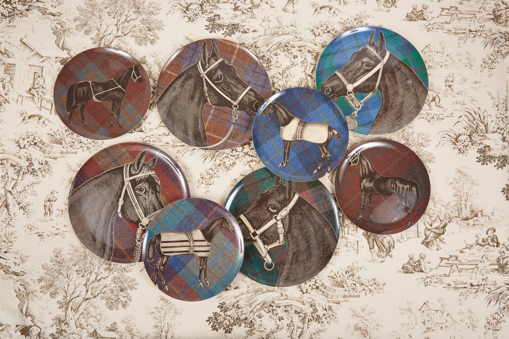 THOMASPAUL - EQUUS TWEED SIDE PLATES SET/4