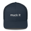 un.sus.tain.a.ble apparel - Retro Trucker Cap/Embroidered - Navy - Muck It
