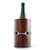 Vagabond House - Premium Genuine Leather Bit Wine Bottle Chiller  - Stainless Lined