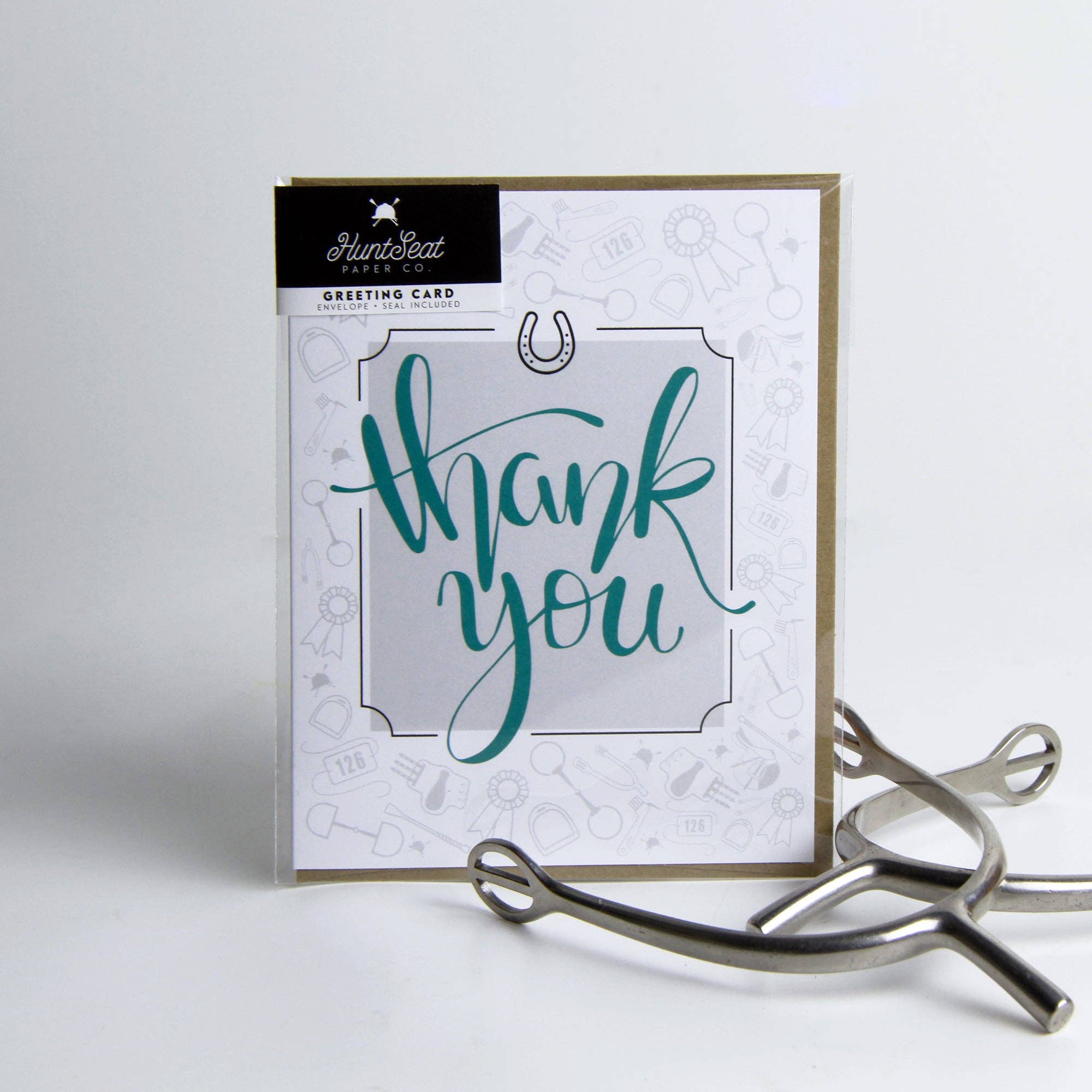 Hunt Seat Paper Co. - Thank You Greeting Card for Equestrians