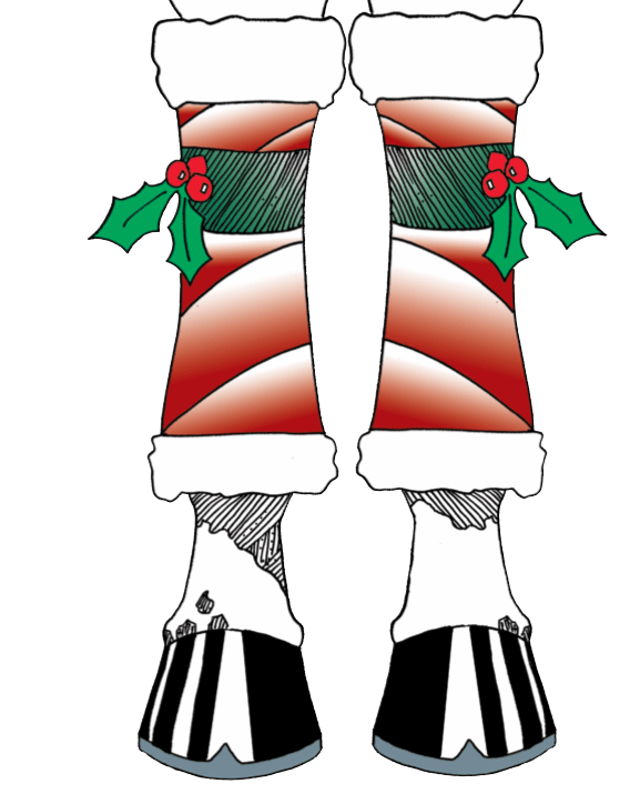 Horse Hollow Press - Horse Christmas Card / Bandages / Holiday Greeting Card
