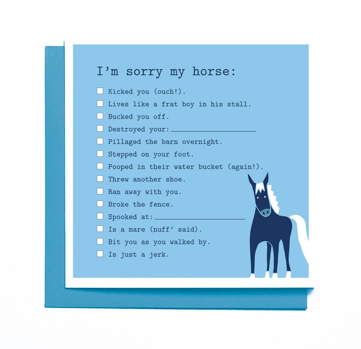 Mare Modern Goods - I'm Sorry My Horse… Card