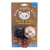 Haute Diggity Dog - Kitty Vuiton Balls (Checker) Organic Catnip Toys - Exceptional Equestrian