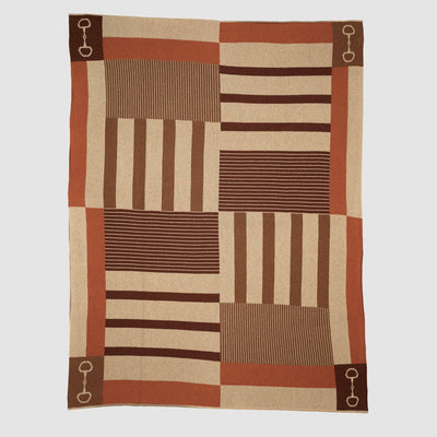 In2Green - Equestrian Stable Stripe Throw Blanket