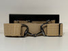 Pesazia - Logo Stretch Bit Belts - Beige Textured w/ Black Snaffle Bit