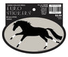 Horse Hollow Press - Oval Equestrian Horse Sticker: Galloping Horse - Exceptional Equestrian