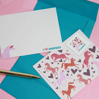 Hunt Seat Paper Co. - I Love Horses Notecards