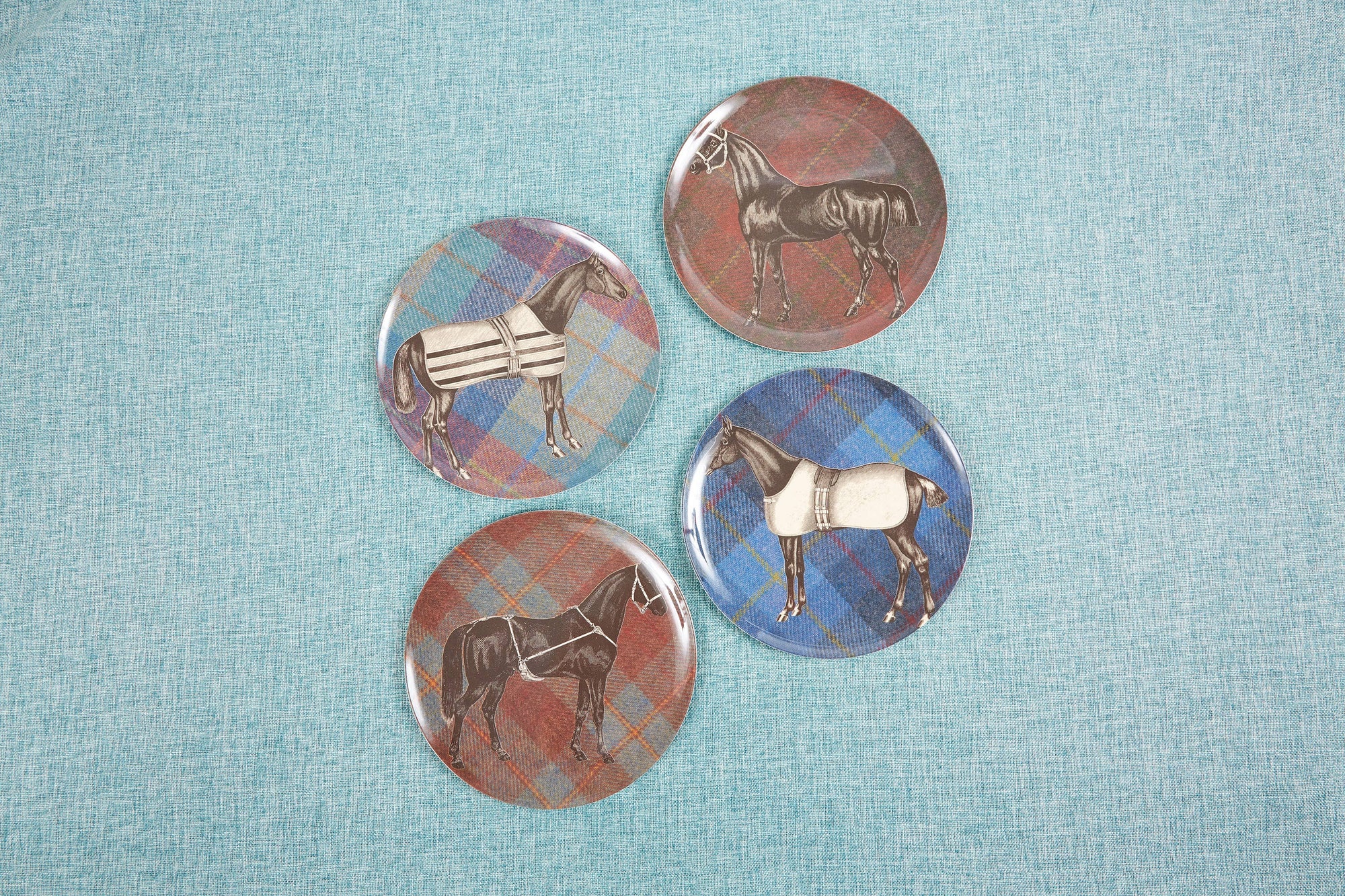 THOMASPAUL - EQUUS TWEED SIDE PLATES SET/4