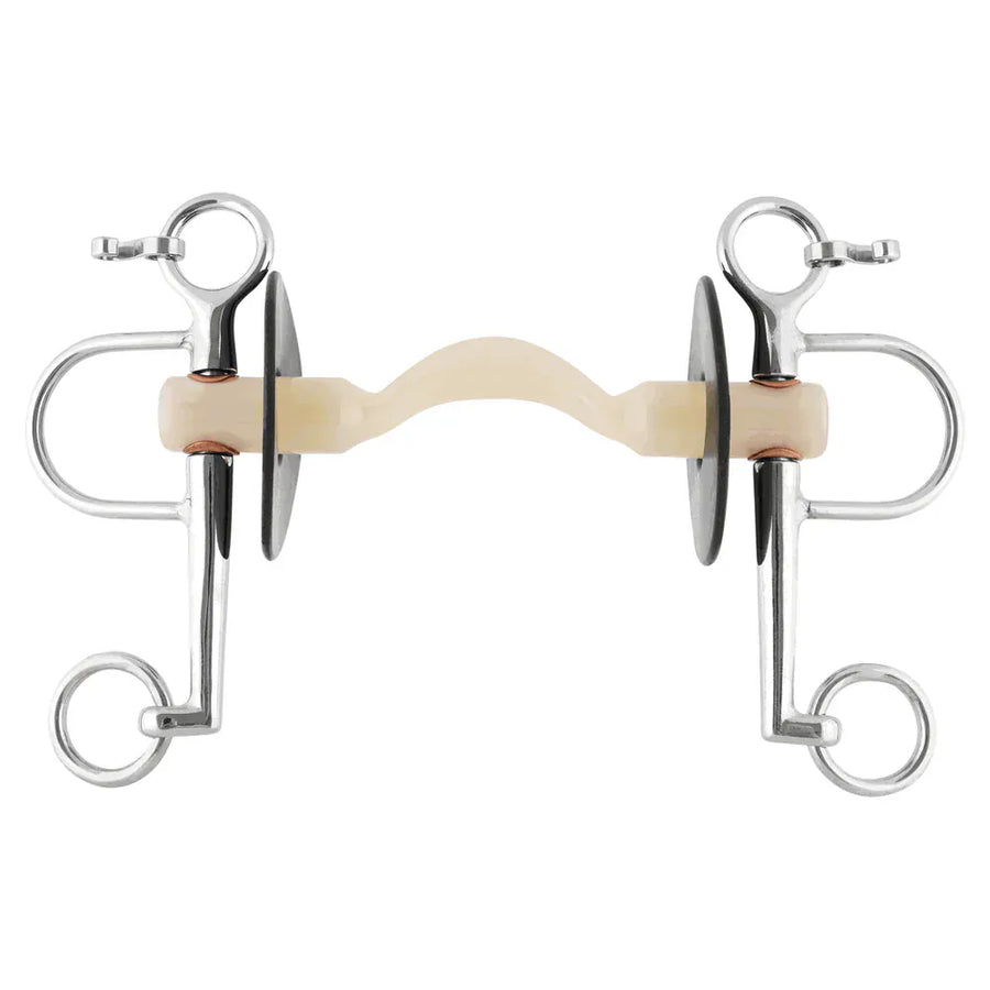 Sprenger NATHE Pelham Bit - Soft Mullen Mouth with Port