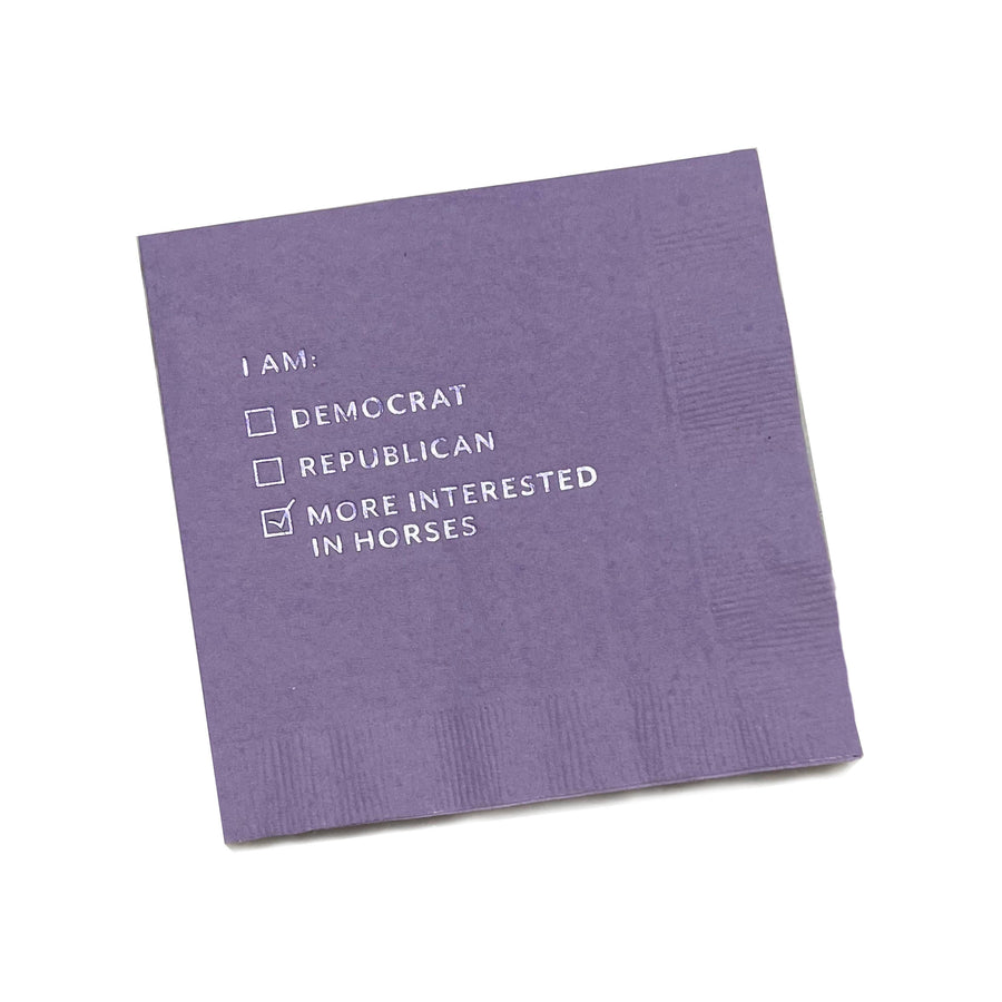 Mare Modern Goods - "I'm interested in horses" Cocktail Napkins - Exceptional Equestrian 