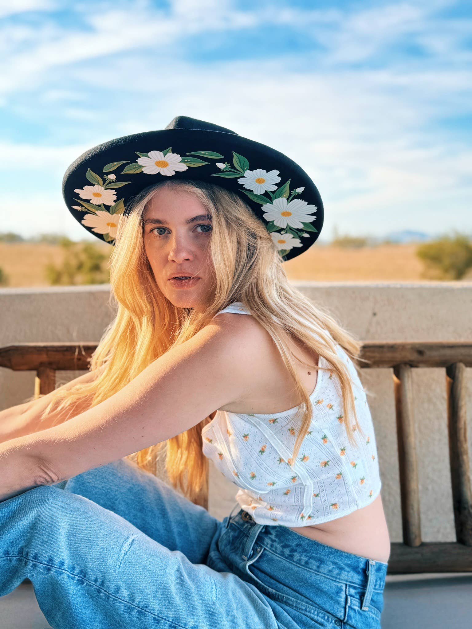 Wild as Heck - The Heather Hat (rancher hat, unique hat, women artist) - Exceptional Equestrian