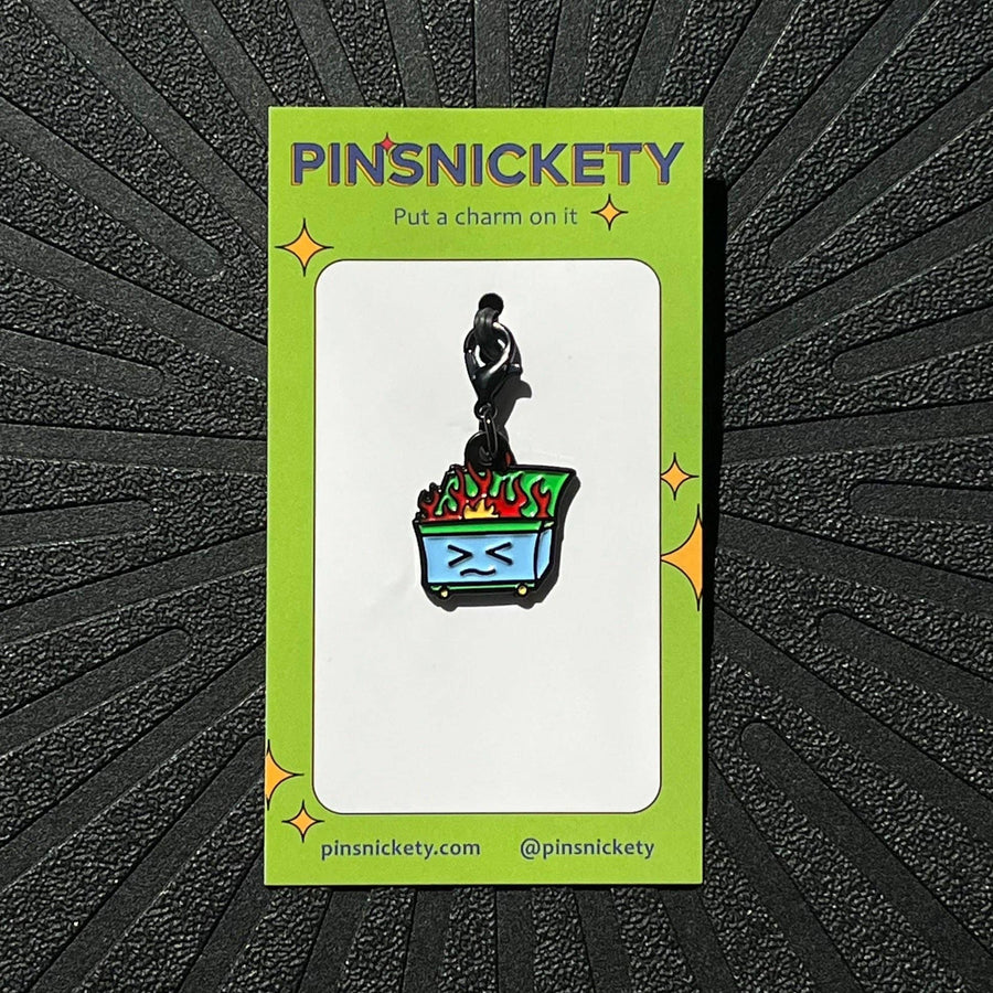 Pinsnickety - Dumpster Fire Charm
