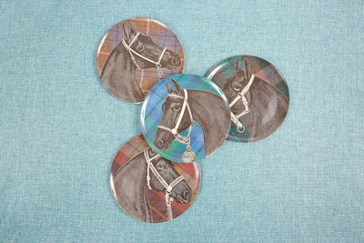 THOMASPAUL - EQUUS TWEED DINNER PLATES SET/4