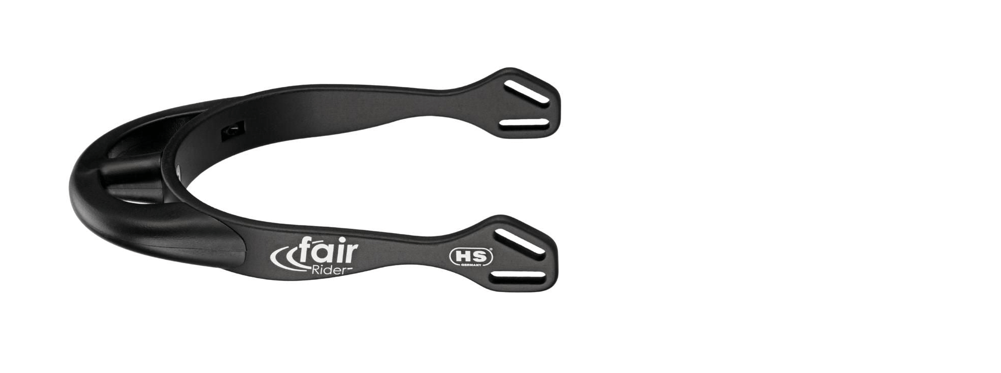 Herm Sprenger - fairRider spurs - aluminum, 25mm neck black thin rounded - Exceptional Equestrian