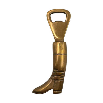 Madison Bay Co. - Historical Home Decor Reproductions - Antiqued Brass Equestrian Boot Bottle Opener | Barware