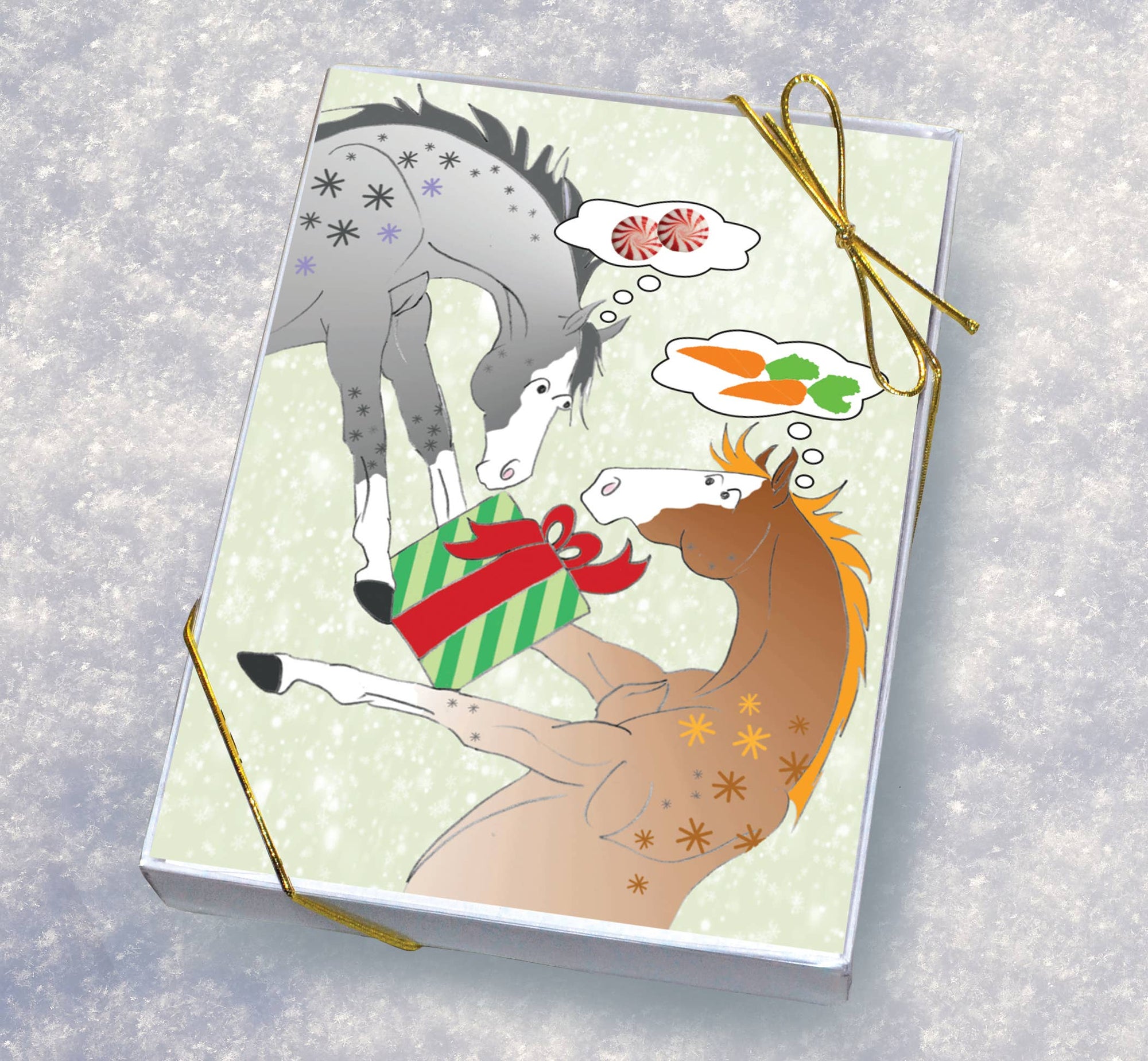 Horse Hollow Press - Horse Boxed Christmas Cards / Gift Giving / 8 Holiday