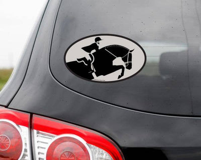 Horse Hollow Press - Oval Equestrian Horse Sticker: H/J or Eq Rider - Exceptional Equestrian