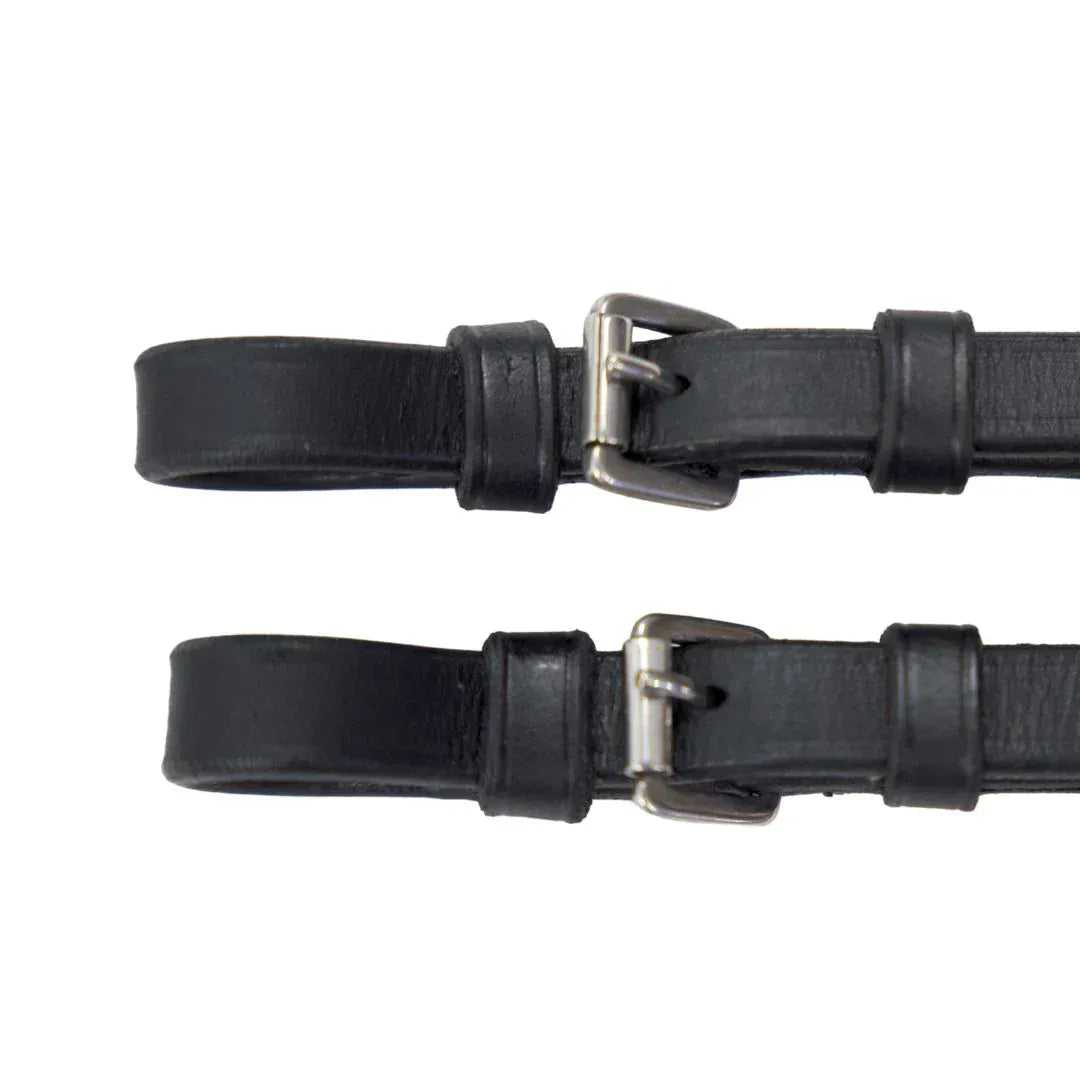 Correct Connect Sure Grip Rubber CURB Reins with 4" Rein Stops