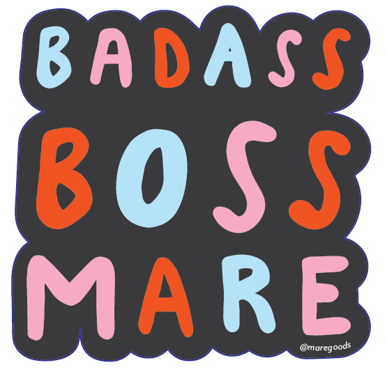 Mare Modern Goods - Badass Boss Mare Sticker