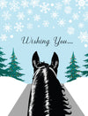 Horse Hollow Press - Horse Boxed Christmas Cards / Horse Trail Rider / 8 Holiday