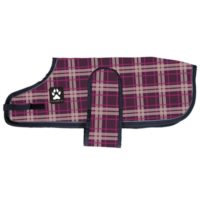 Shedrow K9 - Shedrow K9 Glacier Dog Coat - Potent Purple Plaid: Medium Small - Exceptional Equestrian