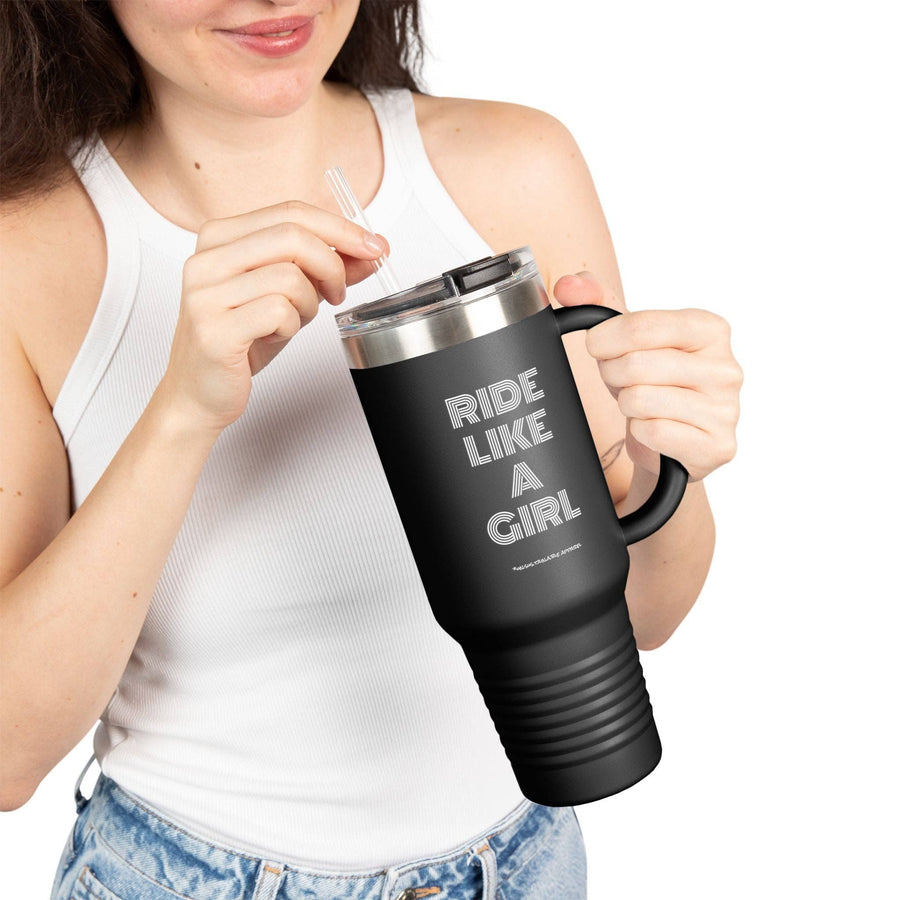 un.sus.tain.a.ble apparel - Insulated Travel Mug, 40oz - Ride Like A Girl