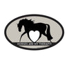 Horse Hollow Press - Oval Equestrian Horse Sticker: Horses Are My Therapy - Exceptional Equestrian