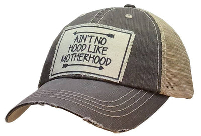 Vintage Life - Ain't No Hood Like Motherhood Trucker Hat Baseball Cap - Exceptional Equestrian