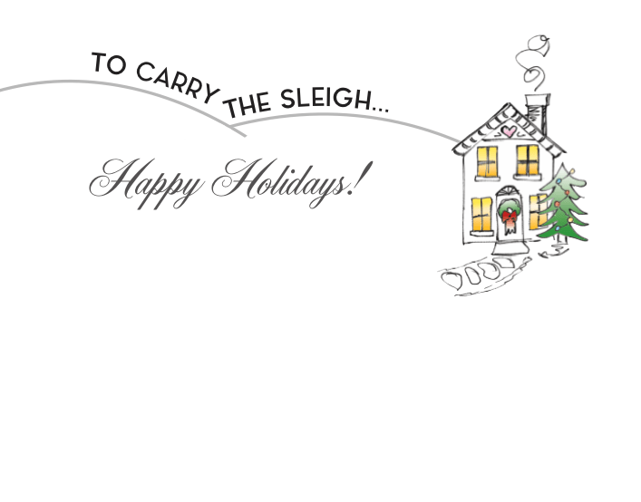 Horse Hollow Press - Horse Christmas Card / Santa Knows / Holiday Greeting Card