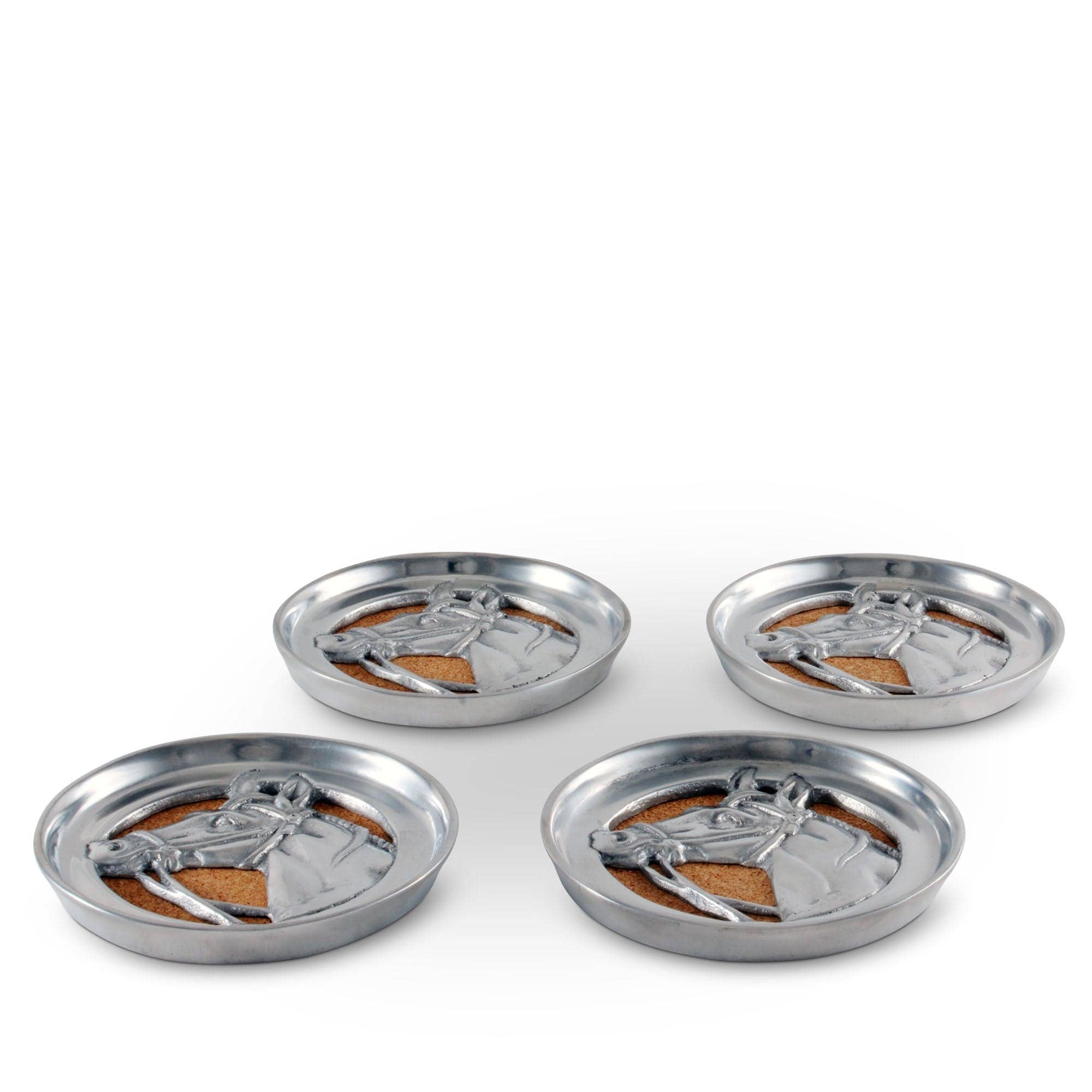 Arthur Court - Equestrian Drink Coaster Set of 4 - Exceptional Equestrian