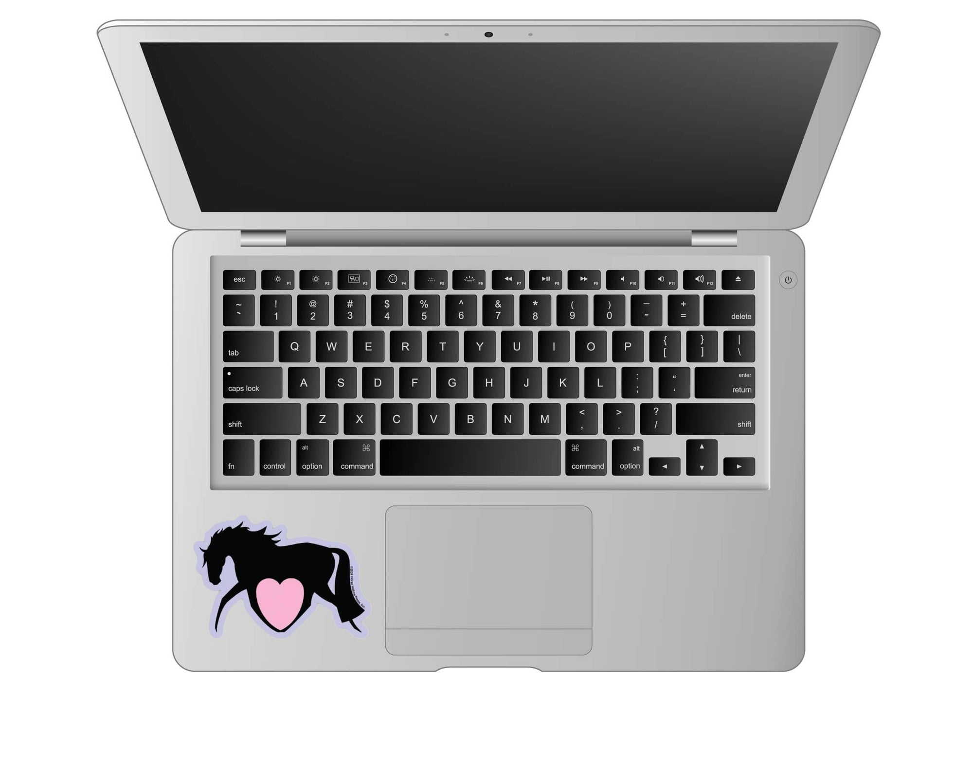 Horse Hollow Press - 3" Tumbler Horse Sticker / Heart Horse / WATERPROOF