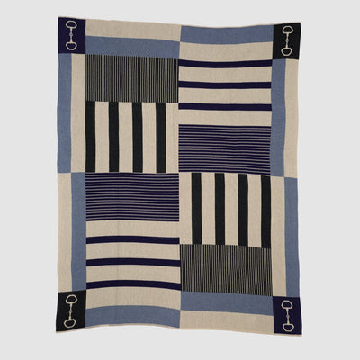 In2Green - Equestrian Stable Stripe Throw Blanket