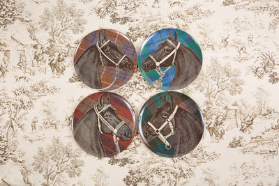 THOMASPAUL - EQUUS TWEED DINNER PLATES SET/4